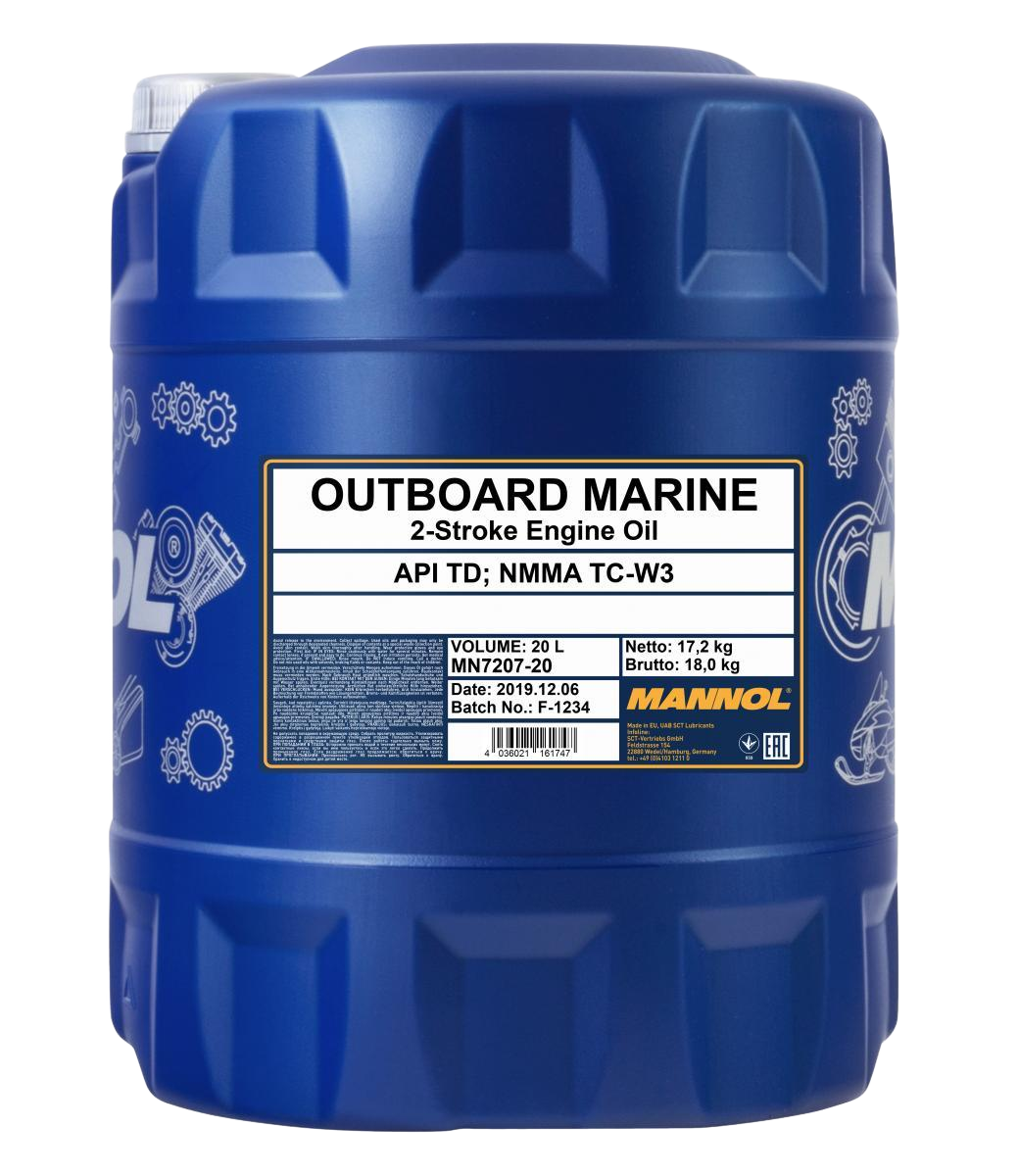 Моторное масло Mannol 2-Takt Outboard Marine, 20л